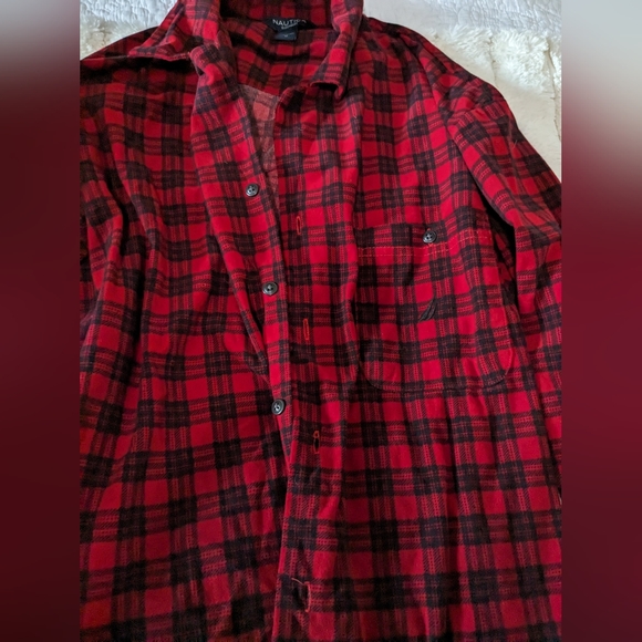 Nautica Plaid Sleepwear PJ Set size medium - Picture 5 of 6